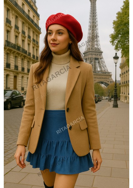 Fransız Ressam Avusturalya Yün Keçe Bere modelleri