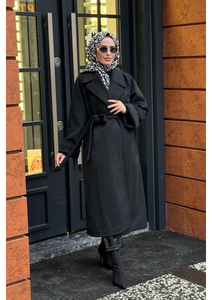 Kaşe Kaban W-6832 Siyah