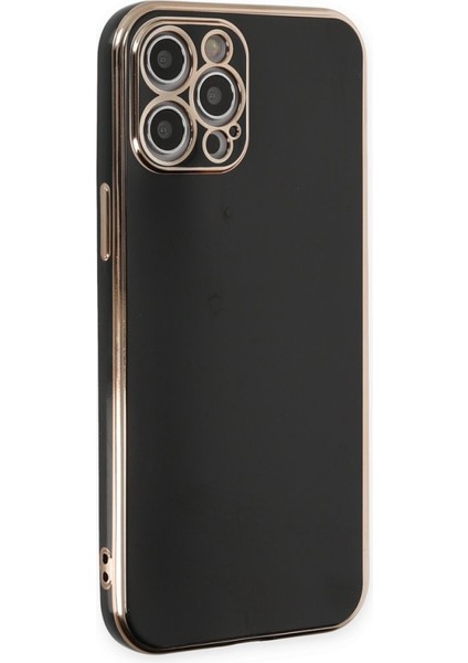 iPhone 12 Pro Kılıf Şık ve Parlak Silikon Kapak Ryc/volet