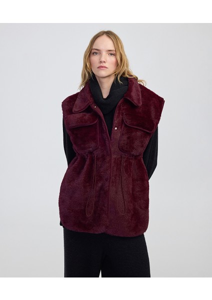 Ayarlanabilir Bel Suni Kürk Yelek IW6240012215035