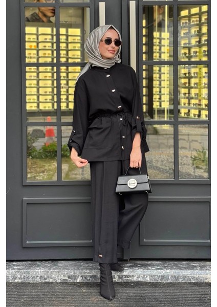 Pantolonlu Takım 2502-4003 Siyah fırsatları