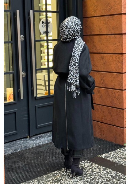 Kaşe Kaban W-6832 Siyah fırsatları