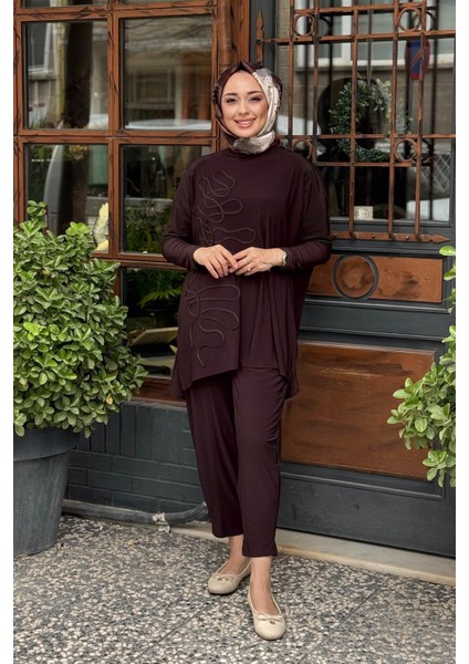 Nurcan Çetin Pantolonlu Takım 25513 Kahve fiyatları