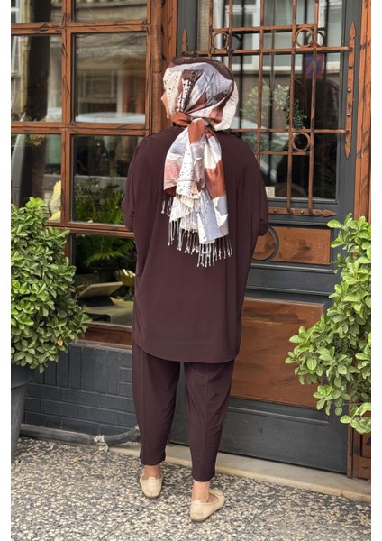 Nurcan Çetin Pantolonlu Takım 25513 Kahve fırsatları