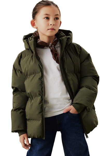 Nknmusk Puffer Jacket Tb Yeşil Unisex Çocuk Mont