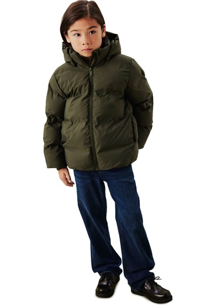Nknmusk Puffer Jacket Tb Yeşil Unisex Çocuk Mont indirimleri