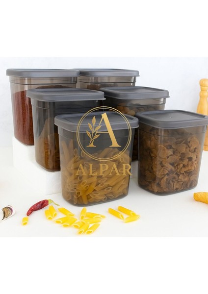 6'lı 1850 ml Saklama Kabı Tahıl Bakliyat Saklama Kabı Kuruyemiş Atıştırmalık Saklama Kabı fiyatları