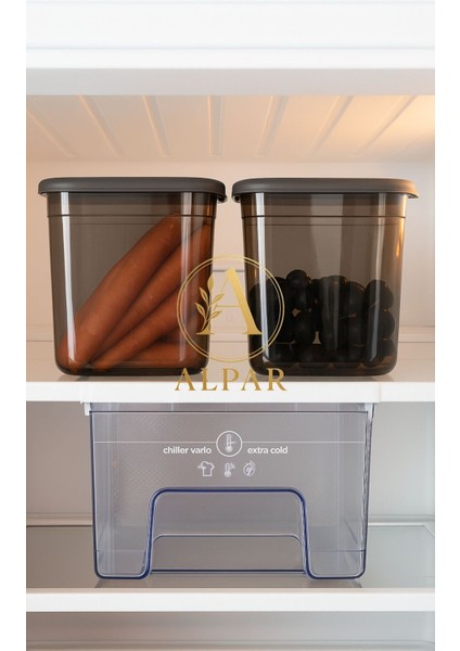 6'lı 1850 ml Saklama Kabı Tahıl Bakliyat Saklama Kabı Kuruyemiş Atıştırmalık Saklama Kabı