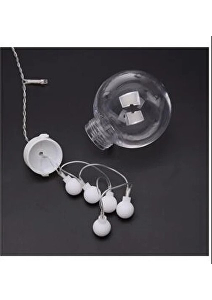 LED Işıklı Top Perde 12 Toplu Zarif Aydınlatma Enerji Tasarruflu