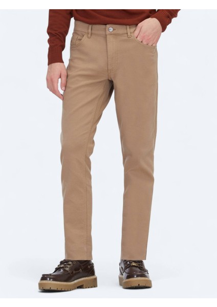 Vizon Dokuma Slim Fit Casual Pamuk Karışımlı Pantolon fiyatları