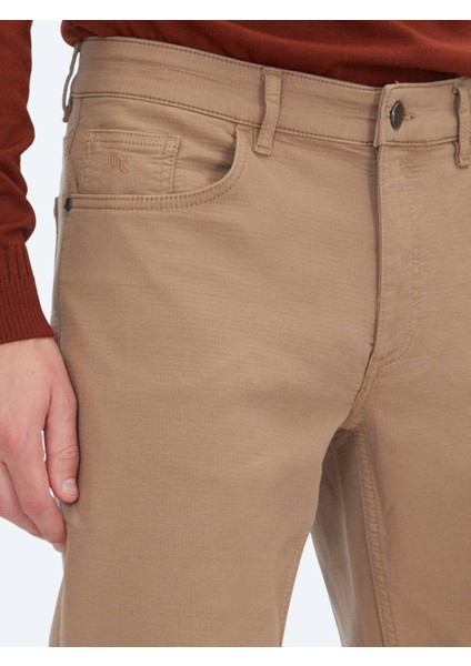 Vizon Dokuma Slim Fit Casual Pamuk Karışımlı Pantolon modelleri