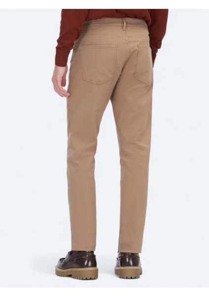 Vizon Dokuma Slim Fit Casual Pamuk Karışımlı Pantolon fırsatları