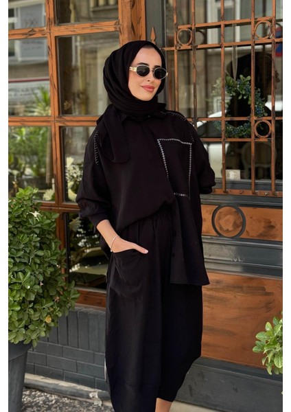 Almarwah Pantolonlu Takım 202885 Siyah modelleri