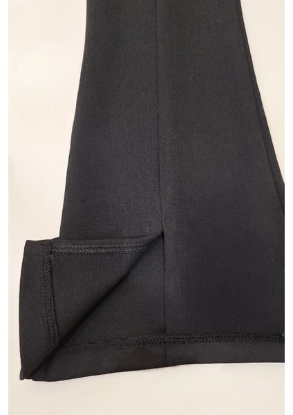 Kız Çocuk Ispanyol Paça - Bel Tutuşlu - Çıma Detaylı Tayt 5-15 Yaş 12315 modelleri