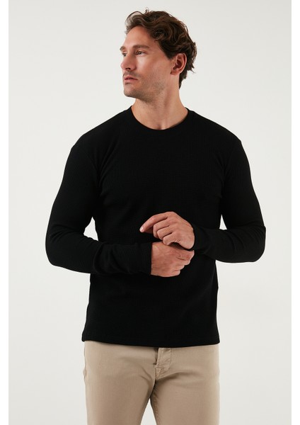 Pamuklu Bisklet Yaka Slim Fit Basic 3'lü Paket Sweat Erkek Sweat 5905073S3 fiyatları