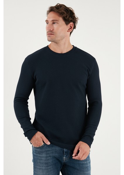 Pamuklu Bisklet Yaka Slim Fit Basic 3'lü Paket Sweat Erkek Sweat 5905073S3 fiyatları