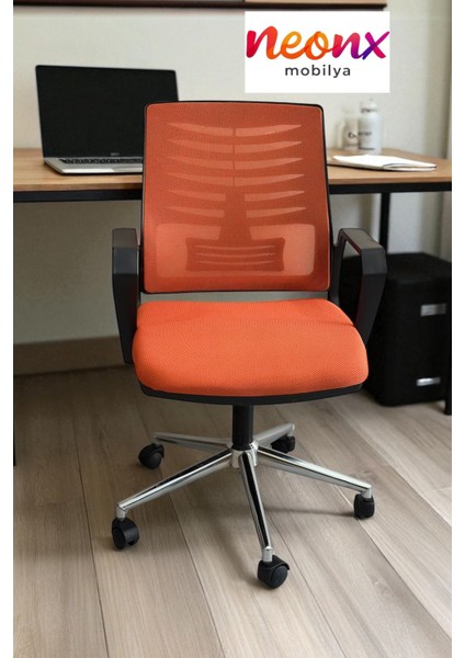 Neonx/life Metal Ayaklı Çalışma Sandalyesi Metal Ayaklı/personel Koltuğu/ofis Sandalyesi/ofis Kolltuğu//genç Odası/çocuk Odası