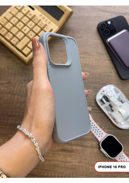 iPhone 15 Pro Uyumlu Kamera Korumalı Darbeye Dayanıklı Renk Atmayan Keep Silikon Kılıf