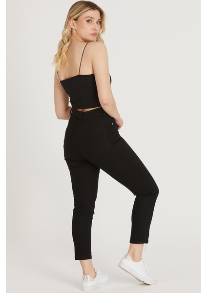 Yüksek Bel Skinny Pantolon M1213 Siyah fiyatları