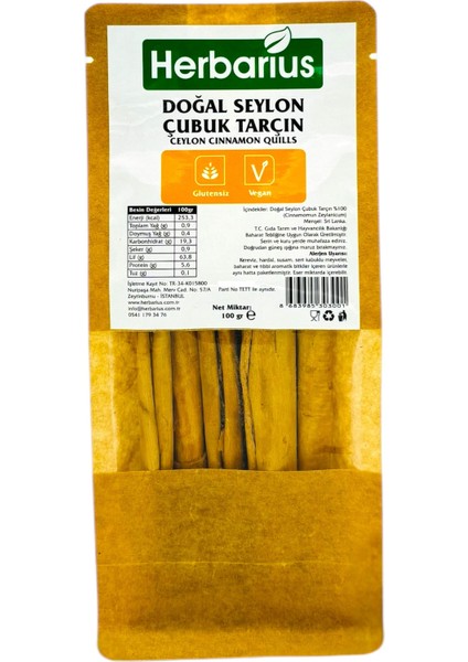 Seylon (Seylan) Çubuk Tarçın 100 gr fiyatları