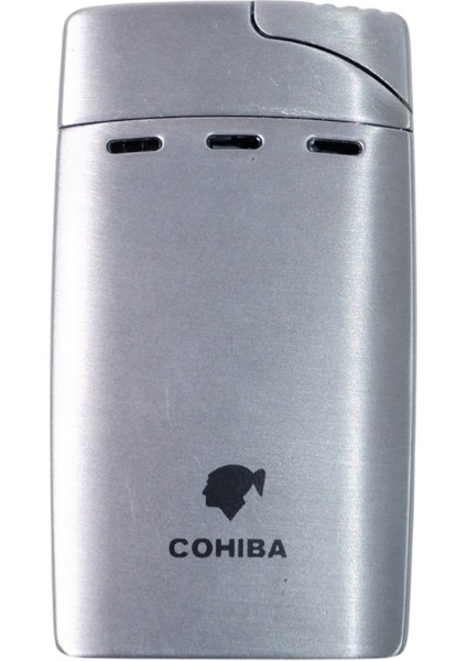 Çift Torch Pürmüz Gümüş Puro Çakmağı