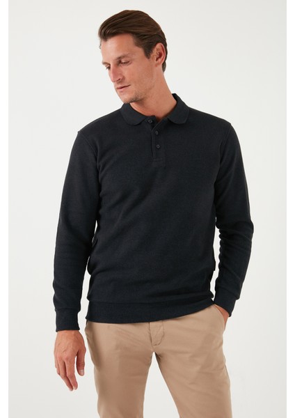 Pamuk Karışımlı Regular Fit 2'li Paket Polo Yaka Kazak Erkek Polo Yaka Kazak 456223S2 fiyatları