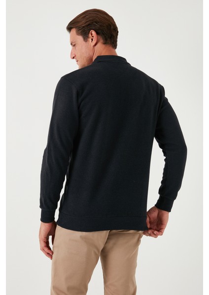 Pamuk Karışımlı Regular Fit 2'li Paket Polo Yaka Kazak Erkek Polo Yaka Kazak 456223S2 fırsatları