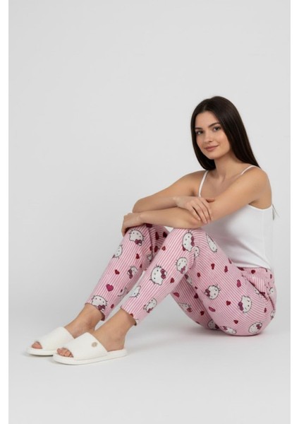 Kadın Pembe Karakter Desenli Pijama Altı M4533K26 Pembe fiyatları