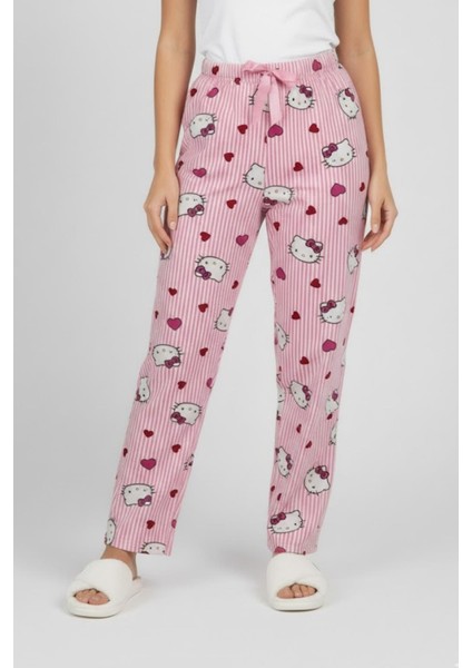 Kadın Pembe Karakter Desenli Pijama Altı M4533K26 Pembe modelleri