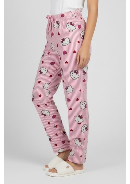 Kadın Pembe Karakter Desenli Pijama Altı M4533K26 Pembe fırsatları