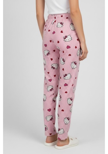 Kadın Pembe Karakter Desenli Pijama Altı M4533K26 Pembe indirimleri