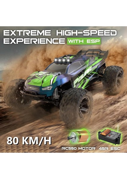 80 Km/h Hız Yapan Süspansiyonlu Profesyonel Kumandalı Arazi Aracı Rock Crawler Servo Motor 46 Cm. modelleri