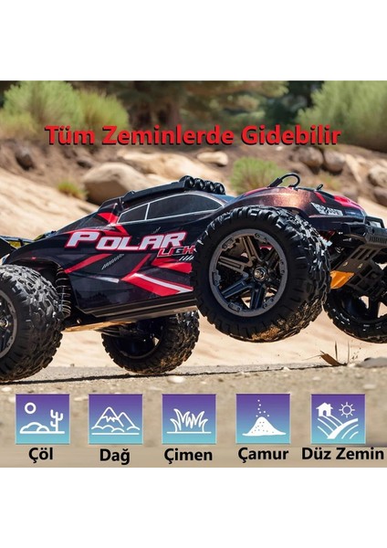 80 Km/h Hız Yapan Süspansiyonlu Profesyonel Kumandalı Arazi Aracı Rock Crawler Servo Motor 46 Cm. fırsatları