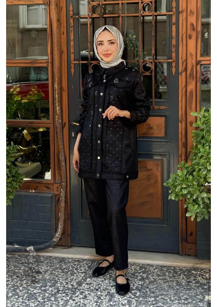 Pantolonlu Takım 25W4004 Siyah