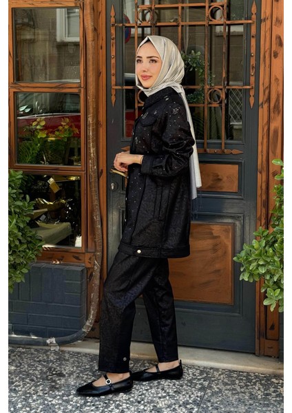 Pantolonlu Takım 25W4004 Siyah fiyatları