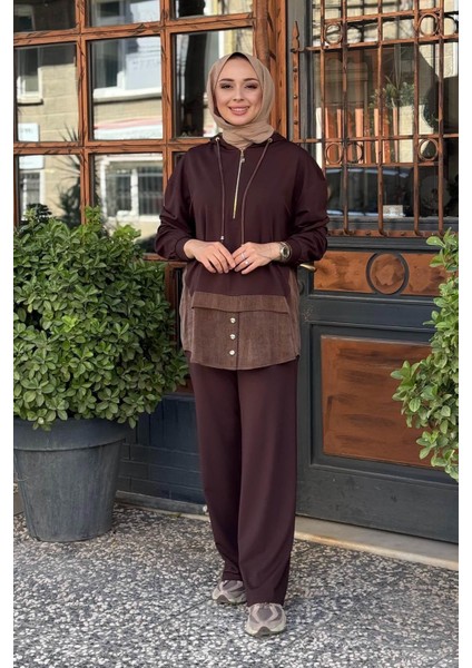 Pantolonlu Takım 2502-3006 Kahve
