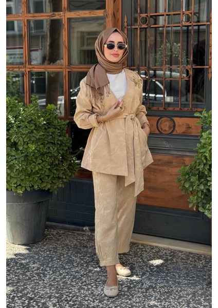 Pantolonlu Takım 26KZ10127 Bej