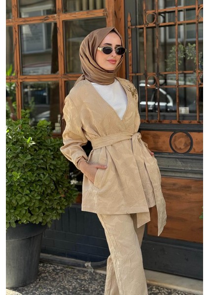 Pantolonlu Takım 26KZ10127 Bej modelleri