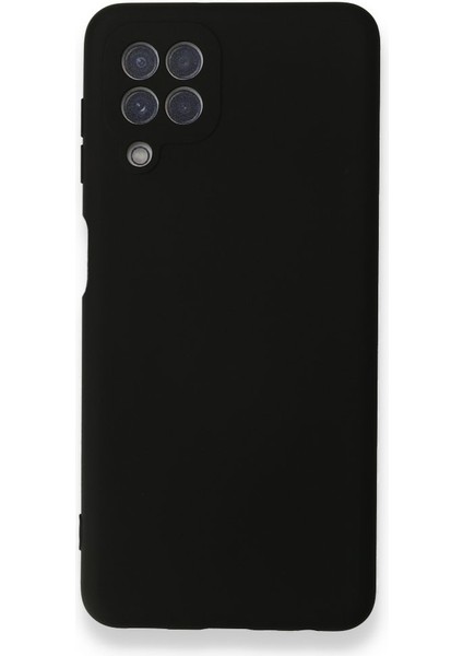 Samsung Galaxy A22 Kılıf Içi Kadife Kaplı Nano Silikon Kapak - Siyah