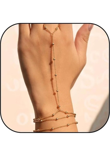 Zarif Top Zinciri Modern Kadın Şahmeran Bileklik Aksesuarı