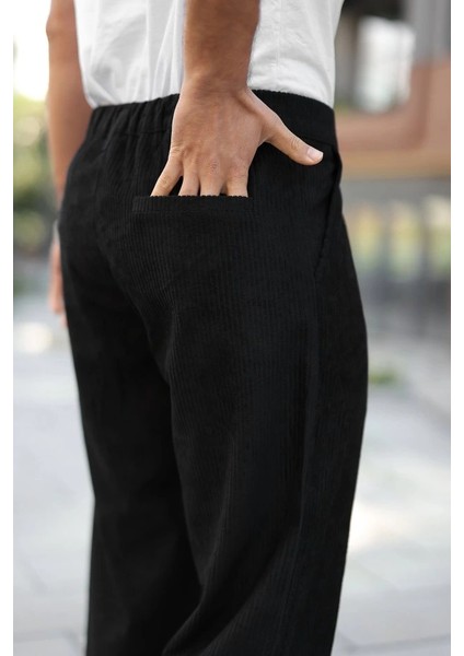 Erkek Kadife Baggy Pantolon modelleri