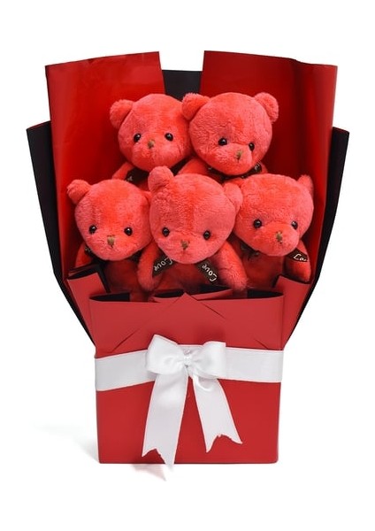 Aşk Dolu Sürpriz Seti – 90 cm Uykumcuk Peluş Ayı + Çerçeve + Mini Buket + 25 cm Eşeklik Ettim Eşek modelleri