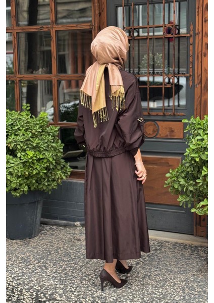 Nurcan Çetin Etekli Takım 25544 Kahve fırsatları