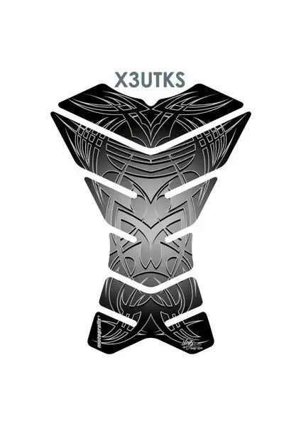 Ultra Tribal Black/silver X3 Tankpad