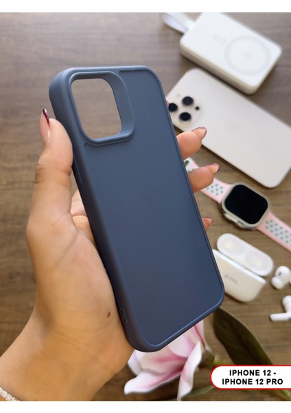 iPhone 12 / 12 Pro Uyumlu Kamera Korumalı Darbeye Dayanıklı Renk Atmayan Keep Silikon Kılıf