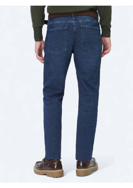 Lacivert Slim Fit Denim Pamuk Karışımlı Pantolon fırsatları