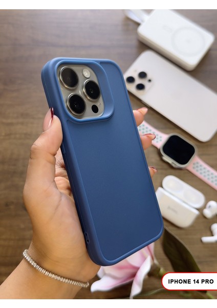 iPhone 14 Pro Uyumlu Kamera Korumalı Darbeye Dayanıklı Renk Atmayan Keep Silikon Kılıf