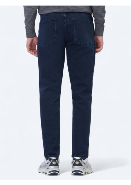 Lacivert Slim Fit Denim Pamuk Karışımlı Pantolon indirimleri