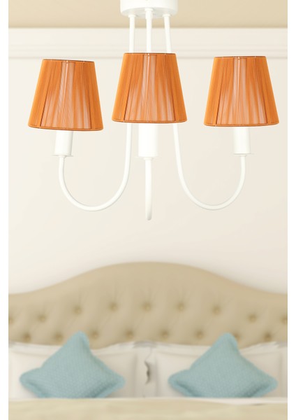 Elina 3.lü Avize Beyaz No:12