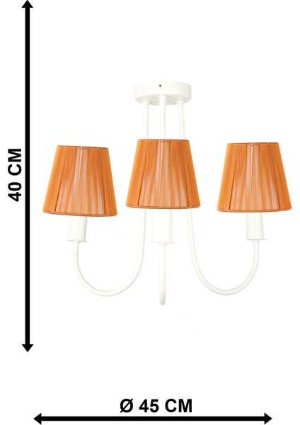 Elina 3.lü Avize Beyaz No:12 fırsatları